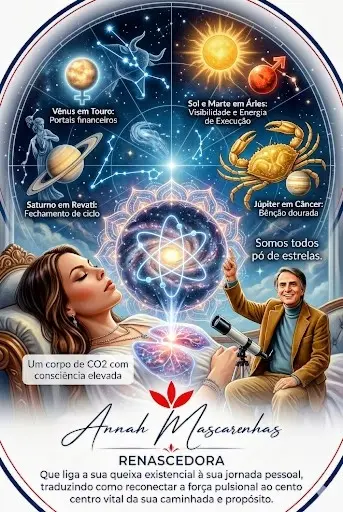 Representação simbólica de signos, planetas e ciclos